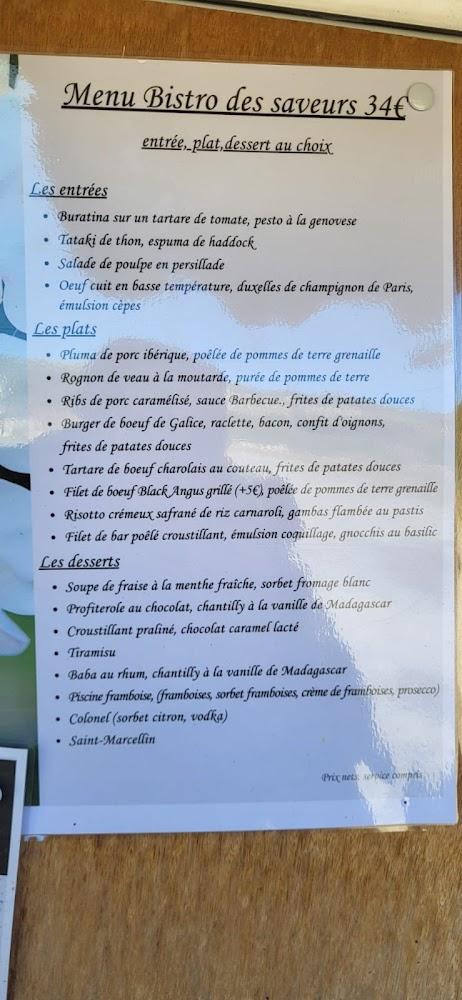 LE BISTRO DES SAVEURS-CHRISTOPHE FERRÉ - Menu Image 4